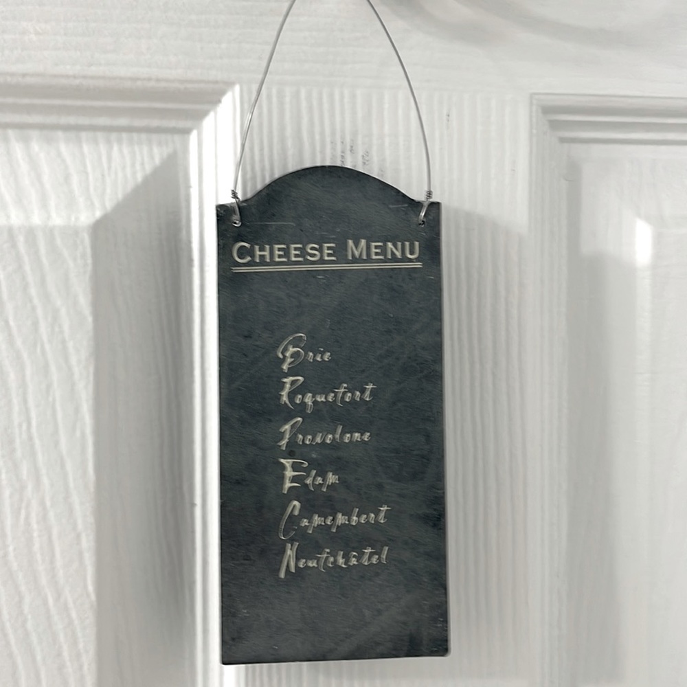 Wall Decor “ Cheese Menu”